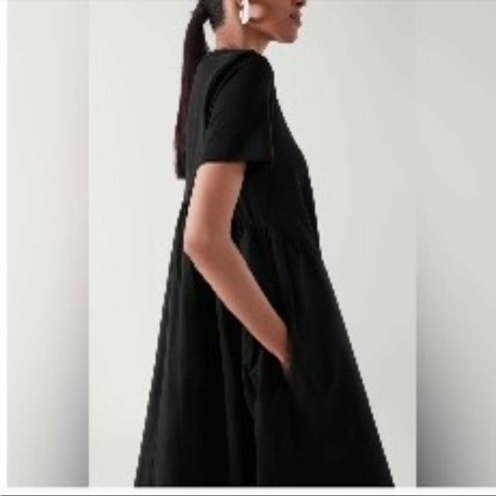COS Black short Sleeve Dress - Picture 4 of 5